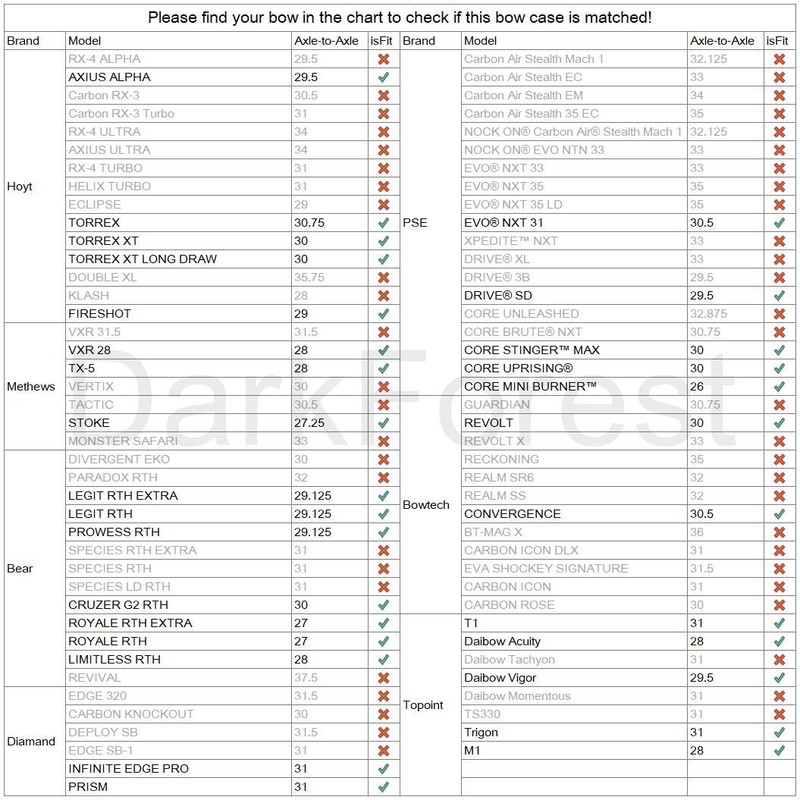DarkForest BC-3 Black Lightweight Soft Bow Case for Compound Bow