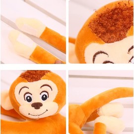 Hgplvxj Long Arm Hanging Monkey Stuffed Animal Plush Toy,Curtain Monkey Plush Toy Birthday Xmas Gift for Kids (27.5Inch)