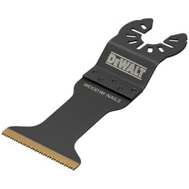 Dewalt Multi-Tool DT20736 Wood / Wood Saw Blade with Nails (55 mm Maximum Cutting Depth, 18 Teeth per Inch, Titanium Coated, for Use on Multitools) Pack of 1