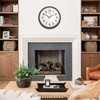 Caysie 16 Inch Large Silent Non Ticking Wall Clock, Quartz
