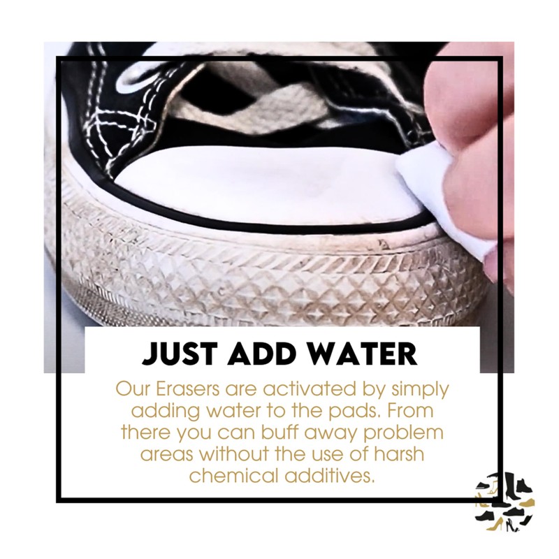 Shoe Clinic Unisex Sole Cleaning Pads White, White