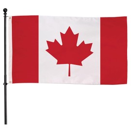 Evergreen Canadian Flag 3x5 Outdoor Double Sided, Canada Flags for Outside with Grommets, 3-Ply Banners for Garden Patio, Indoor Flags for Wall Decor, Works with Standard Estate Flag Poles