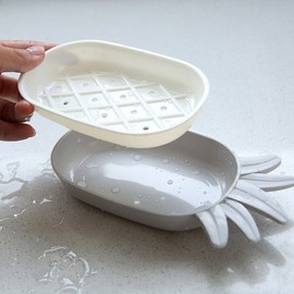 Pineapple Drain Soap Dish Stand Holder M12919-2 Gray 12ea