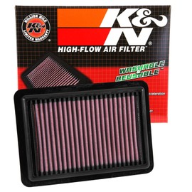 K&N Filtro de Aire de Motor Reutilizable de Alto Rendimiento 33-5027 Negro Compatible con Honda Fit HR-V Jazz Vezel 2014-2019