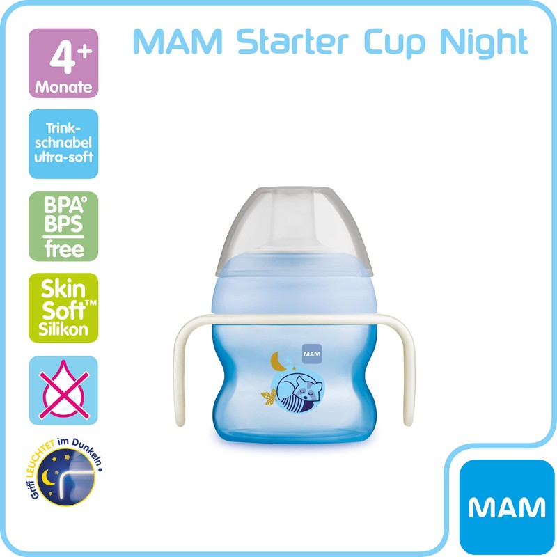 MAM Starter Cup Night Baby Drinking Cup (150 ml), Drinking
