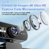 Cámara Web 4K UHD Ourlife con Micrófono y Enfoque Automático
