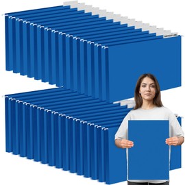 Dispowreath 11 x 17 Extra Large Hanging File Folders for Filing Cabinet Organizer Heavy Duty Expanding Hang Folders 1/5 Cut Adjustable Clear Plastic Tabs Includes Rod(Blue,30 Pack)