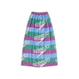Speed Wrap Towel, Stack Border Wrap Towel, Unisex Purple, W 47.2 x H 35.4 inches (120 x 90 cm)