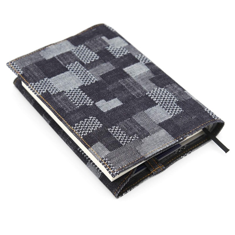Radite LDD-CV4-101 Book Cover, 46 Size, Jacquard Denim, Patchwork