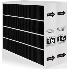 Y6606 MERV 16 Replacement Filter Compatible with Lennox PureAir PCO3-14-16 Air Purifier, Y6606 MERV16 Filter 20x21x5 (2 Pack)