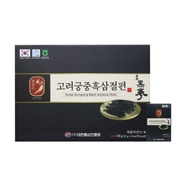 한삼수 고려궁중 흑삼절편 15gx10포 건강을 선물하세요~ Hansamsu Goryeo Royal Black Ginseng Sliced Chews 15g x 10 Packs - Gift Health!