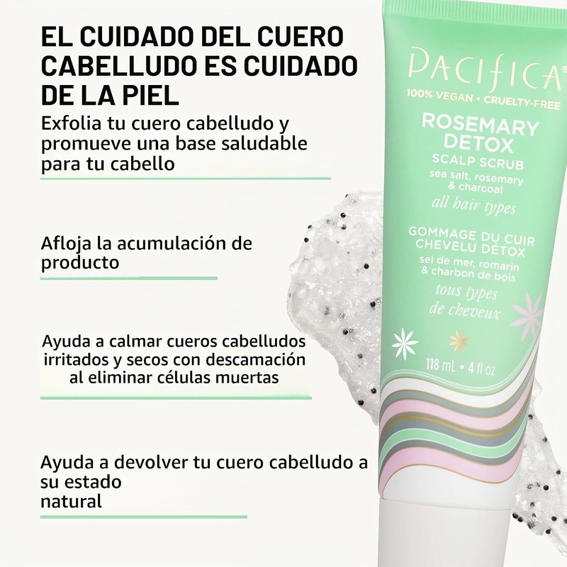 Pacifica Exfoliante Para Piel Cabelludo Desintoxicante Romero