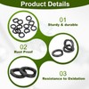 PATIKIL 100 Pcs Split Lock Washer, M5 Spring Lock Washer