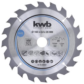 KWB Circular Saw Blade 160 X 20 MM - Fast Cut, Suitable for SOFTWOOD, Hardwood, and Panels
