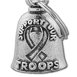 Hot Leathers BEA1033 Silver Support Our Troops Guardian Bell