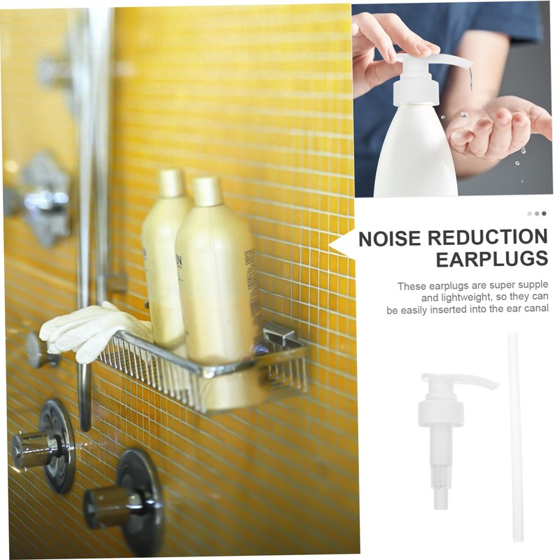 WOONEKY 10pcs Lotion Pump Replacement for Shower Gel Shampoo and
