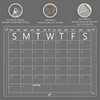 Fridge Calendar, Magnetic Calendar for Refrigerator, 15" x 11" Acrylic