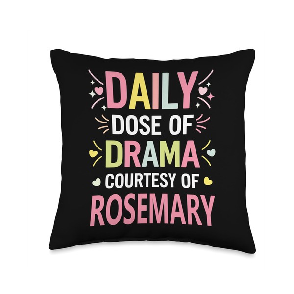 ROSEMARY Personalized Name Funny Cute Custom ROSEMARY Name Throw Pillow