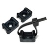 Nylon Cable Tie Base Bracket Screw Mount Black 50 4.8mm