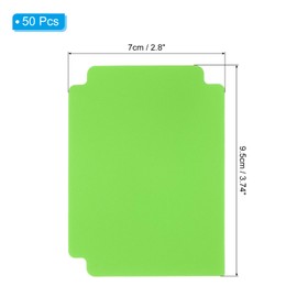 PATIKIL Trading Card Dividers 3.7x2.8 inch,50 Pack Plastic Page Dividers Playing Card Separators for Games Playing Card Sports Office Gathering Storage Supplies,Green