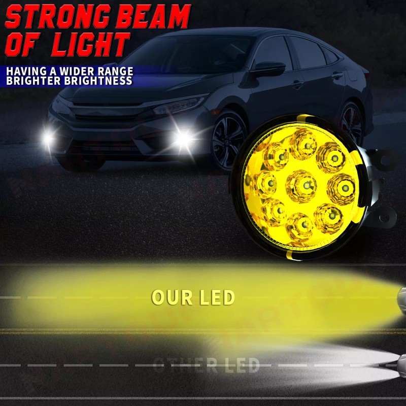 AQJ PAIR Bumper Fog Light Lamp For Honda Pilot 2012-2014