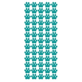 Paw Stickers Sticker Turquoise 3/4" DC15-054 Envelope Seals Arts & Crafts Vinyl Sticker Decal for Wall, Laptop, Cell Phone 260 Pieces