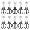 XINMEIWEN 10Pack Stainless Steel Quail Egg Cutter Scissors Quail and