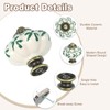 sourcing map Ceramic Knobs, 35mm/1.38" Pumpkin Cabinet Knob Drawer Pull