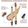 Bluemega Barra Sombra Ojos Brillante Purpurina, Lápiz Crema, E