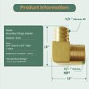 gotonovo 3/4" Hose ID x 3/4" Male NPT MNPT 90