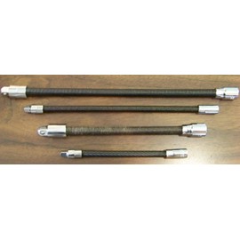 4pc 1/4" Drive and 3/8" Drive Flexible Socket Extension BAR Set Long Flex 12 in.