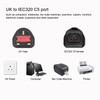 to IEC320 C5 Power Adapter 3 Prong Male to C5