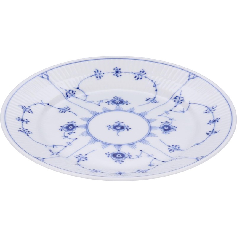 Royal Copenhagen 1017199 Blue Fluted Plain Plate, 7.5 inches (19