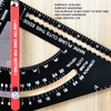 Woodworking Triangle Ruler Aluminum Alloy Accurate Laser Scale Triangle Ruler