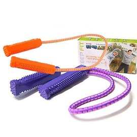 Domestic Health Acupressure Stretching Jump Rope Handle Senior Rehabilitation Rope Band Strength Home Workout Warm-up / 국산 건강 지압 스트레칭 줄넘기 로우프 손잡이 어르신 재활 로프 밴드 근력 홈트 준비운동
