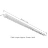 4W Meteor Shower Lights 7V 6.6ft IP65 Waterproof Plastic Christmas