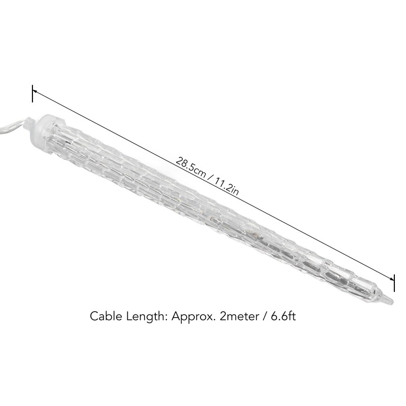 4W Meteor Shower Lights 7V 6.6ft IP65 Waterproof Plastic Christmas
