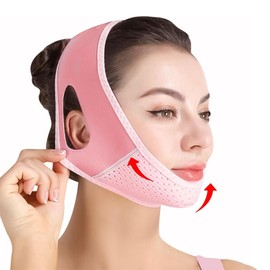V Face Masks, Reusable V-Line Mask, Double Chin Remover Lifting Mask, V-Shaped Chin Face Tightening Band, Face Slimming Belt for Double Chin and Saggy Face Skin