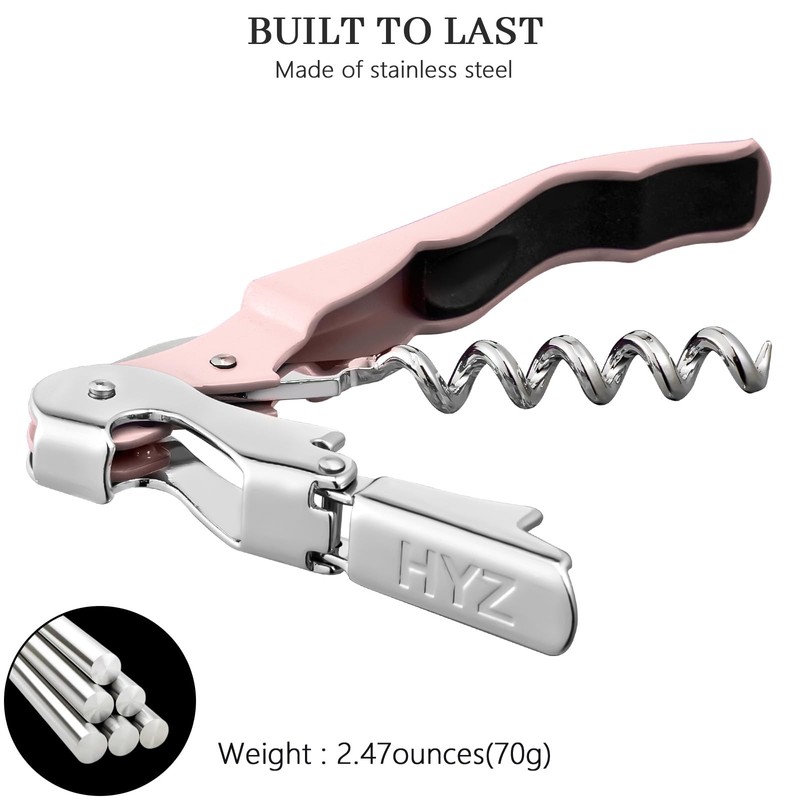 HYZ 2-Pack Wine Opener Waiter Corkscrew, Professional Wine Key for