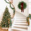 2 Pack Christmas Wreath for Front Door, Artificial Pine Cedar