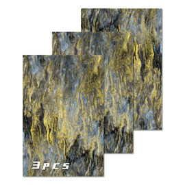 Ink Pearl Arcylic Sheet - Sparkly Pearl Glitter Cast Acrylic Plastic Sheets for CO2 Lasers Engraving DIY Projects 1/8 Thickness Pearlescent Acrylic Sheets (3, Dark Gold, 8 * 12inch)