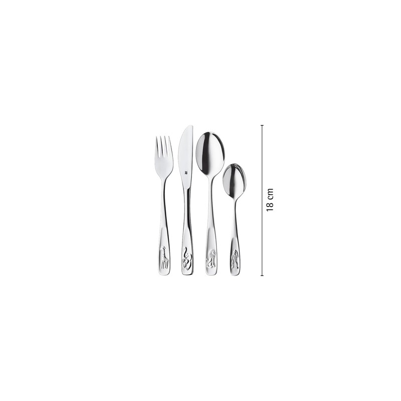WMF animals Children's cutlery set set 4-piece, children's cutlery stainless