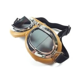 Vintage Aviator Pilot Goggles for Cruiser Chopper Motorcycle Scooter ATV Adult