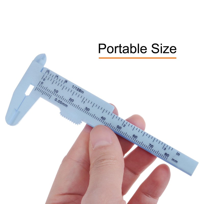 QUARKZMAN Mini Plastic Vernier Caliper 80 mm 3 Inch Vernier