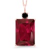 Gem Stone King 18K Rose Gold Plated Silver Created Ruby