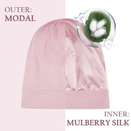 OLESILK Silk Bonnet for Kid Sleeping, 100% Mulberry Hair Bonnet for Girl's Curly Hair, No Frizzy Damage Hair, Adjustable for Saty on All Night