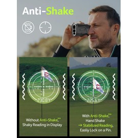 Acer Golf Rangefinder with Slope - 1200Yards Range Finder for Hunting, 6X Magnification with Flag Pole Locking Vibration, Rechargeable, Battery with Magnet Stripe Golf Accessories for Men, Gifts