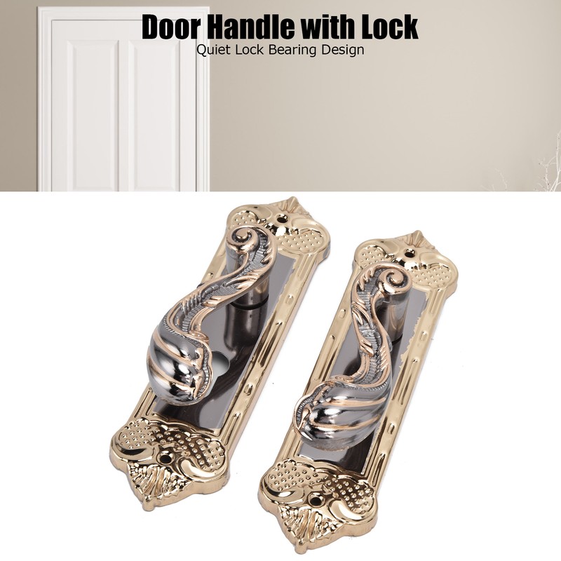 Door Handle Lock Silent Lock Bearing Safety Lever Handle Reversible