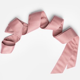 Maya Deluxe Women's Ladies Satin Sash Waist Tie Ribbon Bow Accessory for Bridesmaids Bridal Wedding Prom Evening Occasion Belt, Vintage Rose