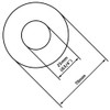 Gold Finished Steel Pipe Cover Collar Cone 3/4" (25mm) 25mm